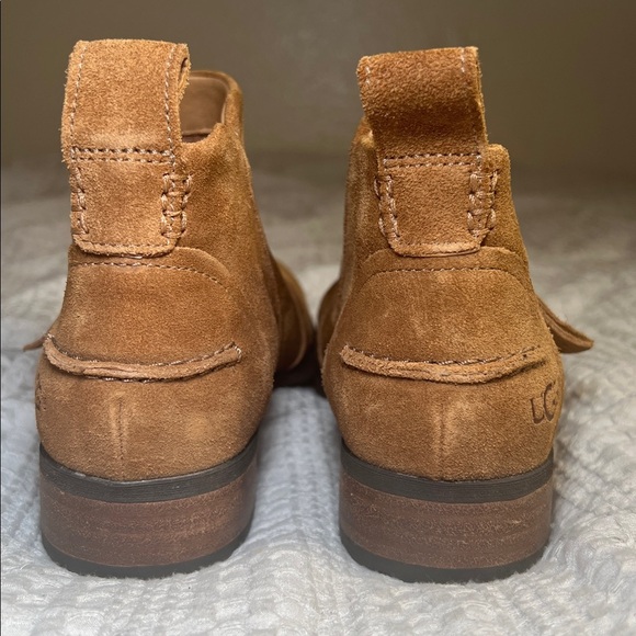 UGG Chestnut Suede Zipper Boots size 6 - Picture 4 of 11